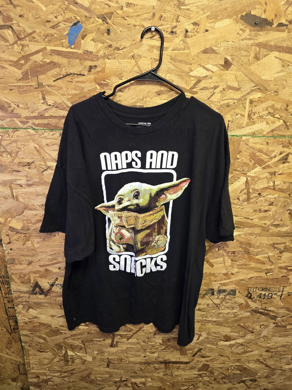 MAD Engine Black Star Wars Graphic Tee with Silver Print